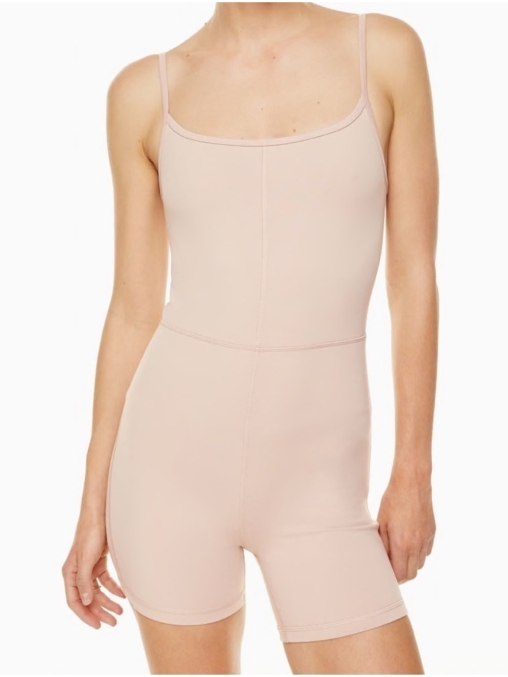 Aritzia Divinity Romper Wilfred Free 5" Barely Blush Nude XS